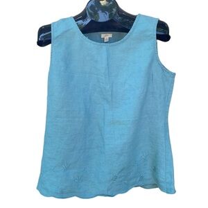 J. Jill Light Blue Tank Top